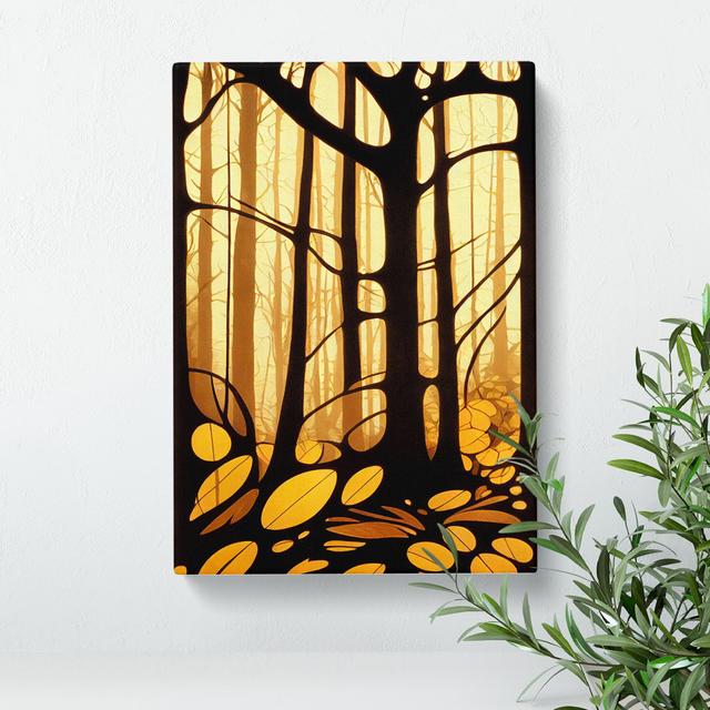 Forest Floor - Wrapped Canvas Graphic Art Alpen Home Size: 50cm H x 35cm W x 3cm D, Format: Wrapped Canvas on Productcaster.