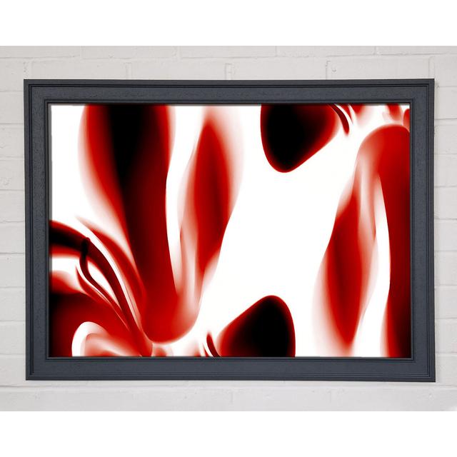 Red Raspberry Ripple Framed Print Ivy Bronx Size: 84.1cm H x 118.9cm W x 1.5cm D, Format: Gunmetal Framed Paper on Productcaster.