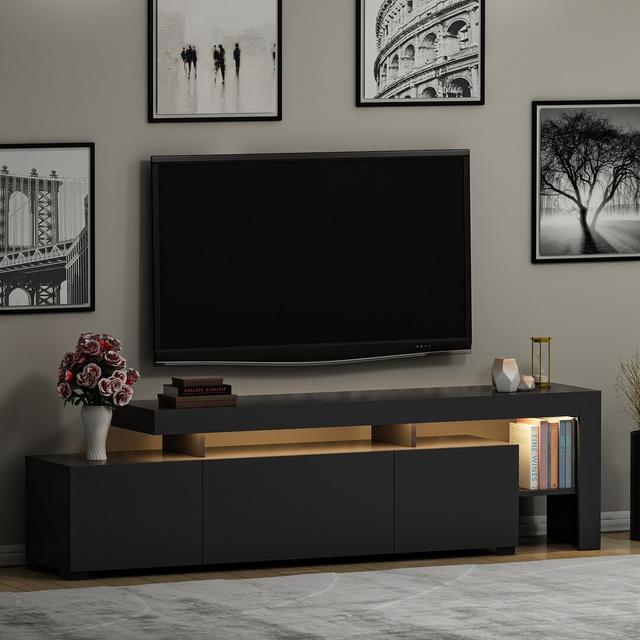 Beals TV Stand for TVs up to 70" Zipcode Design Colour: Anthracite on Productcaster.