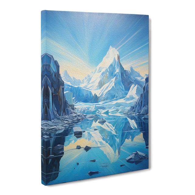 Glacier Modern No.3 - Print Alpen Home Size: 76cm H x 50cm W x 3cm D on Productcaster.