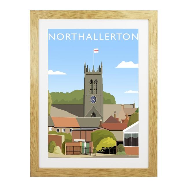 Northallerton 3 by Richard O'Neil - Print East Urban Home Format: Oak Wood Frame, Size: 43.5 cm H x 33.5 cm W x 2.2 cm D on Productcaster.