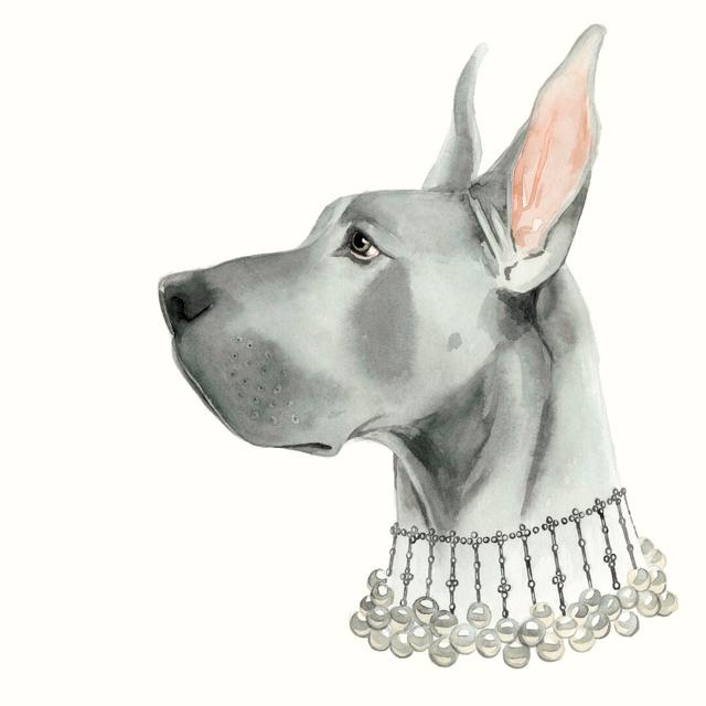 Haute Hounds I by Grace Popp - Wrapped Canvas Graphic Art Rosalind Wheeler Size: 30cm H x 30cm W on Productcaster.