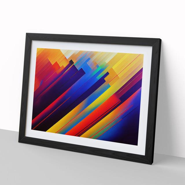 Modern Abstract - Picture Frame Graphic Art Metro Lane Frame Colour: Black Framed, Size: 25cm H x 34cm W x 2cm D on Productcaster.