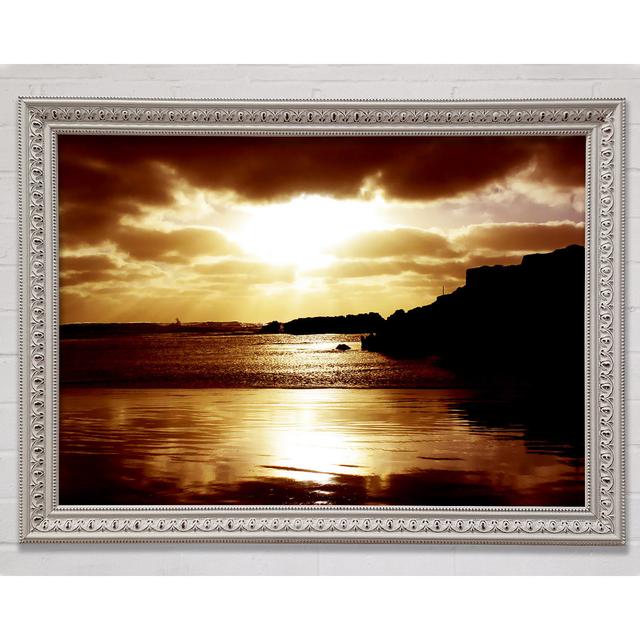 Chocolate Sunset Reflections - Single Picture Frame Art Prints Bright Star Size: 42cm H x 59.7cm W x 3cm D on Productcaster.