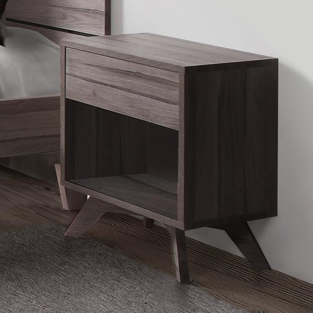 Silliman 1 Drawer Bedside Table Ebern Designs Colour: Oak on Productcaster.