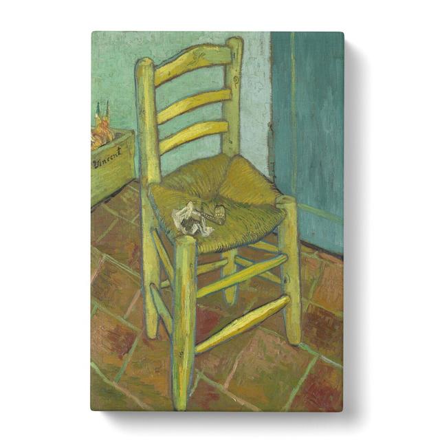 Vincents Chair by Vincent Van Gogh - Wrapped Canvas Painting East Urban Home Size: 76cm H x 50cm W x 3cm D on Productcaster.