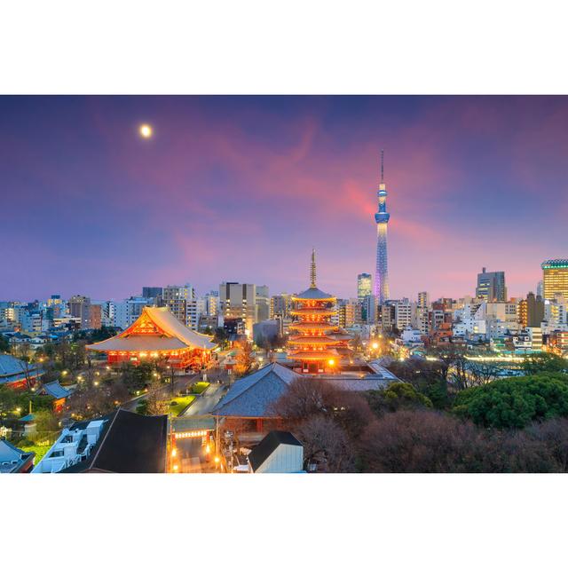 Tokyo Skyline At Sunset by F11photo - Wrapped Canvas Print 17 Stories Size: 51cm H x 76cm W on Productcaster.