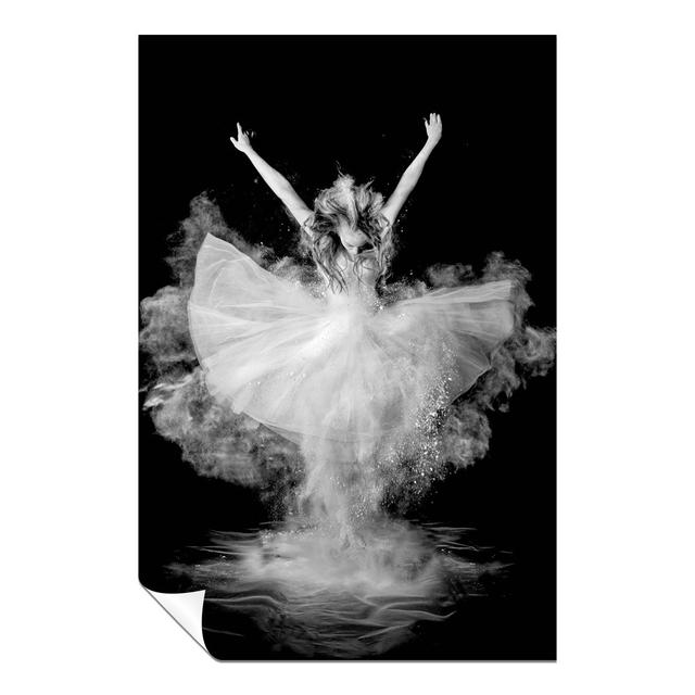 Panther Print Fine Art Prints Black & White Dancing Ballerina Leap Pose Artistic Unframed Poster, Pictures For Home Walls, Bedroom, Living Room & Bath on Productcaster.