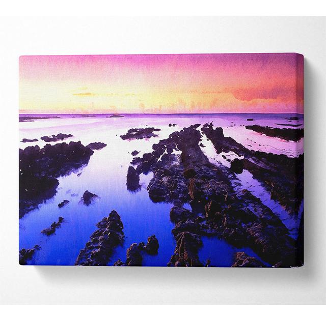 Fitzgerald Low Tide - Wrapped Canvas Art Prints House of Hampton Size: 101.6cm H x 142.2cm W on Productcaster.