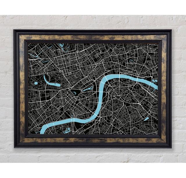 The Map Of London Thames 2 - Print Bright Star Size: 100cm H x 141.4cm W x 8cm D on Productcaster.