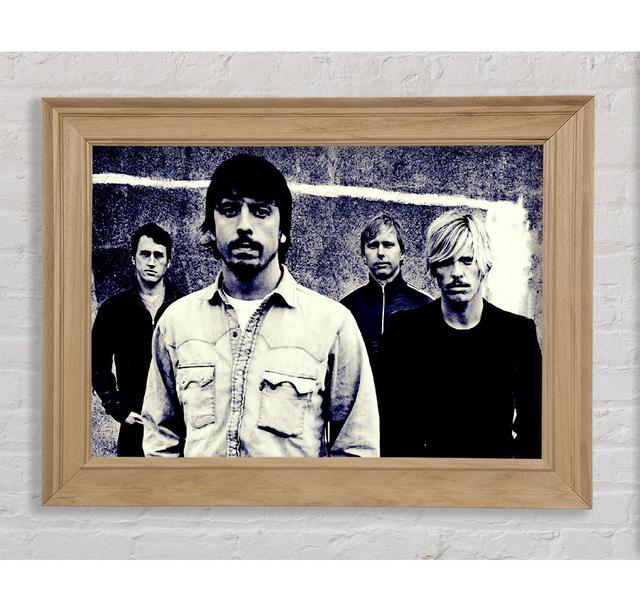 Foo Fighters Blue - Single Picture Frame Art Prints Bright Star Size: 59.7cm H x 84.1cm W x 8cm D on Productcaster.