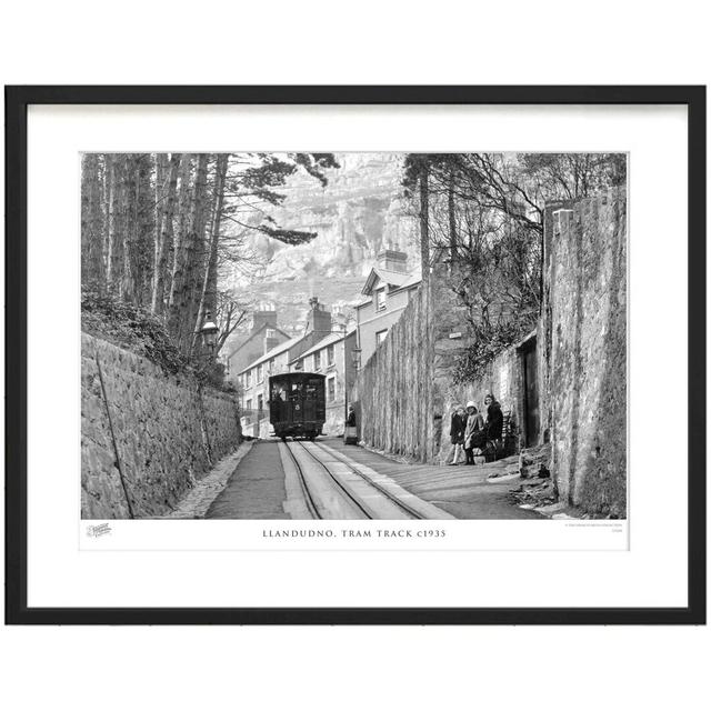 'Llandudno, Tram Track C1935' - Picture Frame Photograph Print on Paper The Francis Frith Collection Size: 28cm H x 36cm W x 2.3cm D on Productcaster.