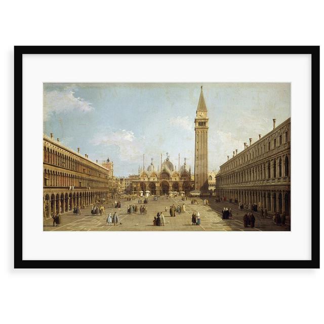 'View of the Piazza San Marco in Venice' Painting Astoria Grand Size: 40 cm H x 50 cm W x 2.3 cm D, Format: Framed Paper on Productcaster.