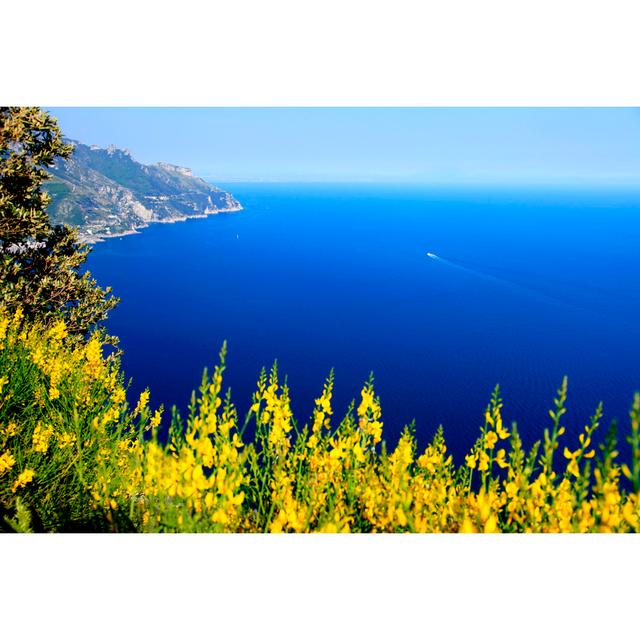 Amalfi coast blue sea 465187711 House of Hampton Size: 81cm H x 122cm W on Productcaster.