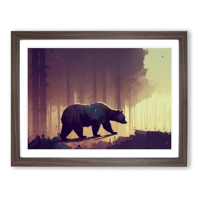 Bear Vol.3 - Picture Frame Graphic Art Alpen Home Size: 46cm H x 64cm W x 2cm D, Format: Walnut on Productcaster.