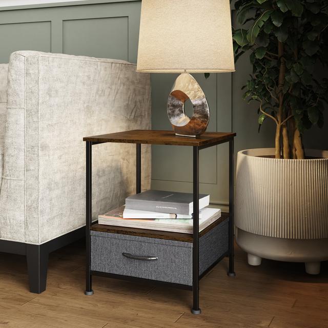 Craman Side Table with Storage Williston Forge on Productcaster.