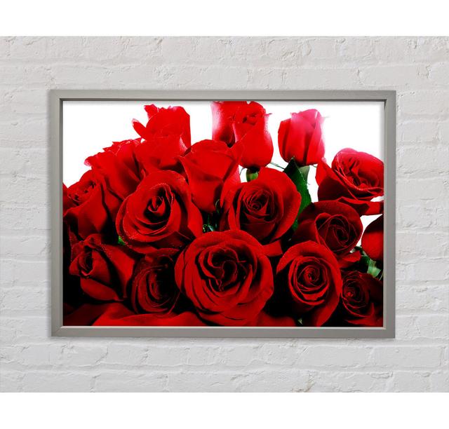 Bouquet Of Red Roses Framed Print Bright Star Size: 84.1cm H x 118.9cm W x 3.3cm D on Productcaster.