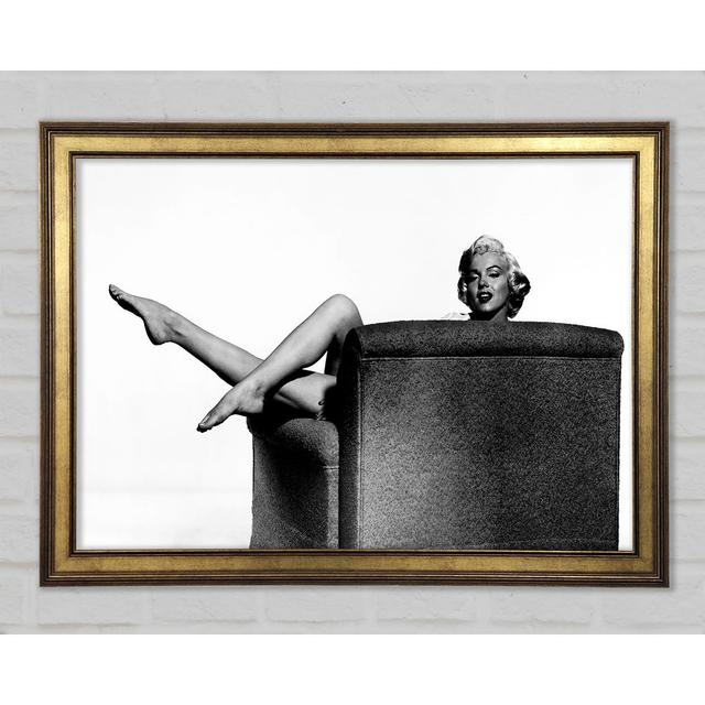 Marilyn Monroe Legs - Single Picture Frame Art Prints Brayden Studio Size: 84.1cm H x 118.9cm W x 1.5cm D on Productcaster.