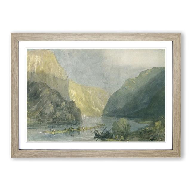 Lurleiberg by Joseph Mallord William Turner - Picture Frame Painting East Urban Home Frame Option: Oak Framed, Size: 27cm H x 36cm W x 2cm D on Productcaster.