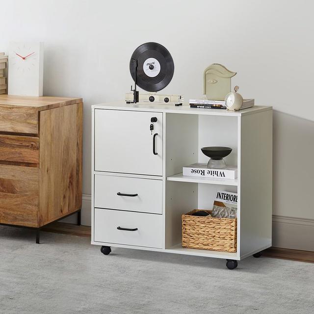 2 Drawer Filing Cabinet Allibert Colour: White on Productcaster.