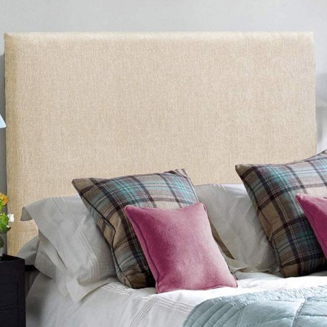 Carter-Jay Upholstered Headboard 17 Stories Colour: Cream, Size: Small Single (2'6) on Productcaster.