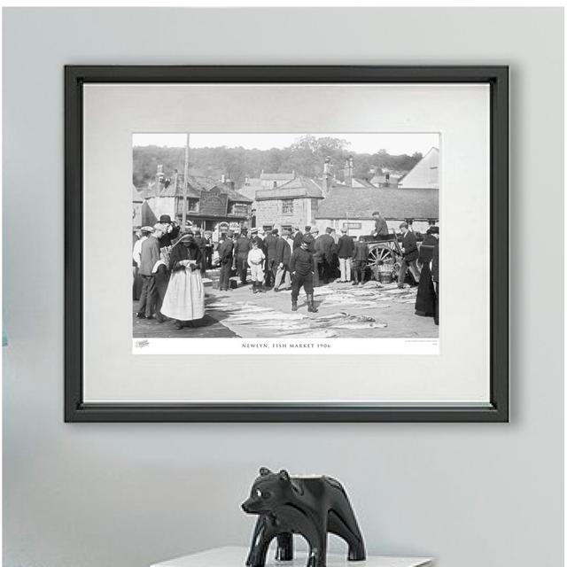 Newlyn, Fish Market 1906 - Single Picture Frame Print The Francis Frith Collection Size: 28cm H x 36cm W x 2.3cm D on Productcaster.