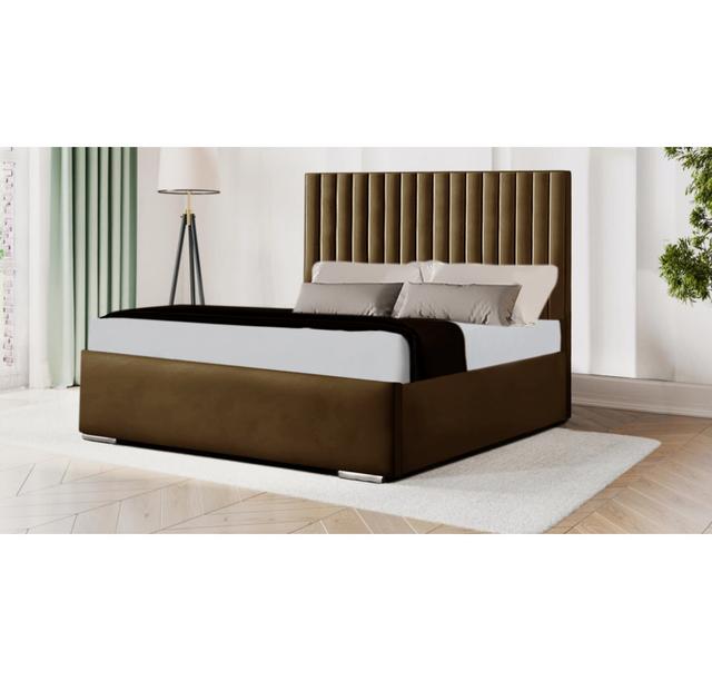 Lainey Bed Latitude Run Colour: Brown, Size: Kingsize (5') on Productcaster.