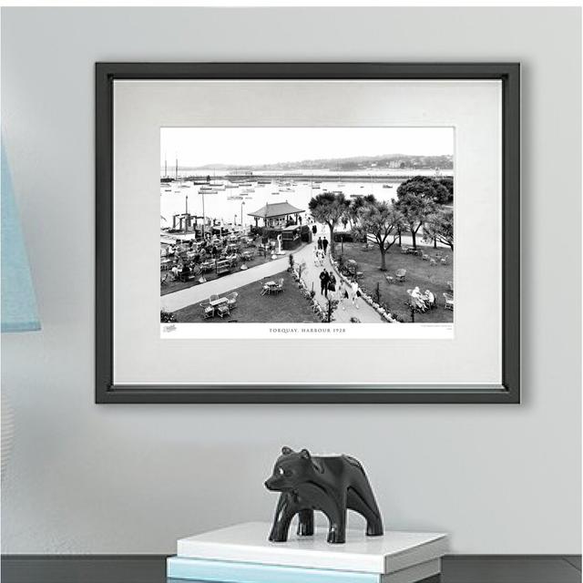 'Torquay, Harbour 1928' by Francis Frith - Picture Frame Photograph Print on Paper The Francis Frith Collection Size: 28cm H x 36cm W x 2.3cm D on Productcaster.