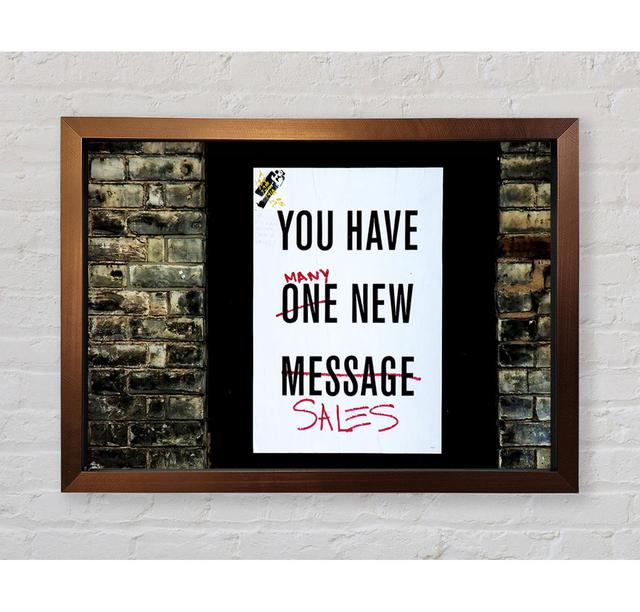 You Have Many New Sales Framed Print Wall Art Happy Larry Format: Bronze Framed Paper, Size: 141.4cm H x 118.9cm W x 3.4cm D on Productcaster.