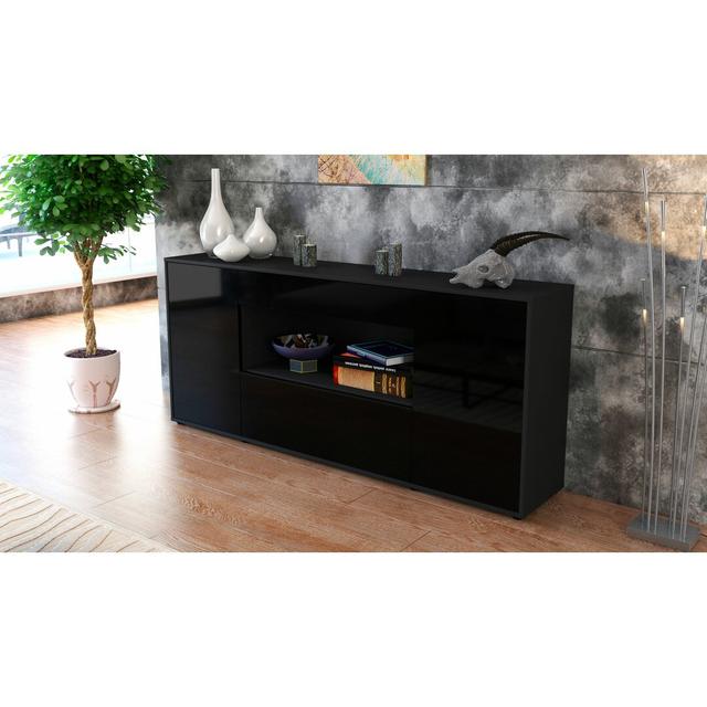 Flounder Sideboard Latitude Run Colour (Body/Front): Black/High-gloss black on Productcaster.