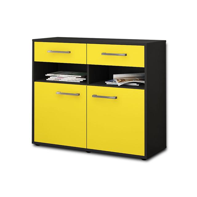 Wellen TV Stand for TVs up to 70" Latitude Run Colour: Yellow/Anthracite on Productcaster.