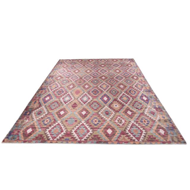 Cammish Flatweave Red/Brown/Blue Rug Bloomsbury Market Rug Size: Rectangle 140 x 200cm on Productcaster.