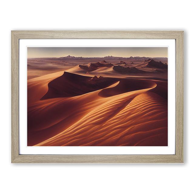 Eye Opening Desert - Single Picture Frame Painting Natur Pur Frame Colour: Oak, Size: 25cm H x 34cm W x 2cm D on Productcaster.