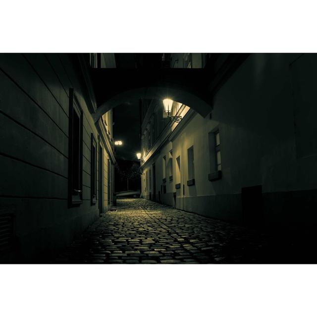 Mysterious Alley with Lanterns by Luchschen - Wrapped Canvas Photograph Latitude Run Size: 81cm H x 122cm W on Productcaster.