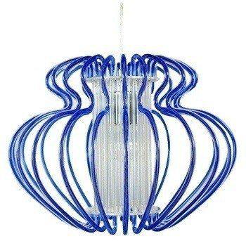 Chiesa 1-Light Novelty Globe Pendant Ebern Designs Size: 33cm H x 45cm W x 45cm D, Finish: White, Shade Colour: Blue on Productcaster.