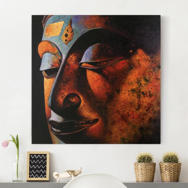 Leinwandbild Bombay Buddha East Urban Home Größe: 80 L x 80 B on Productcaster.