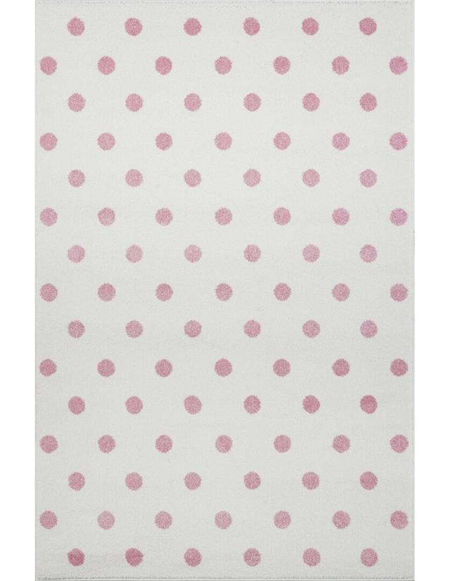 Circle Flatweave Cream/Pink Rug Livone Rug Size: Rectangle 120cm x 170cm on Productcaster.