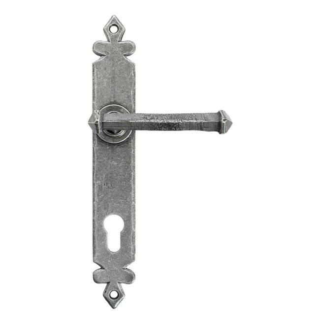 Tudor Lock Door Handle (Set of 2) From The Anvil Finish: Pewter Patina on Productcaster.