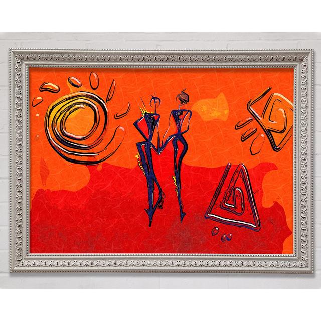 African Tribal Art 8 - Print Bright Star Size: 42cm H x 59.7cm W on Productcaster.