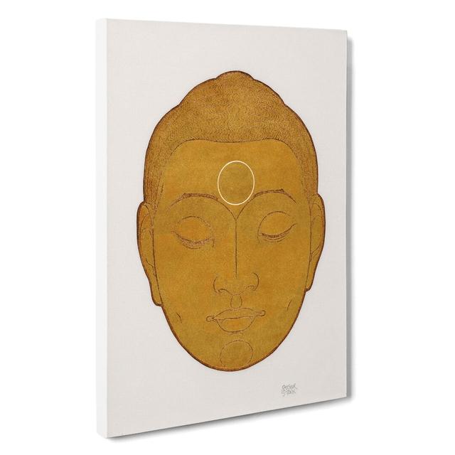 Head of Buddha Vol.1 by Reijer Stolk - Wrapped Canvas Graphic Art East Urban Home Size: 76cm H x 50cm W x 3cm D on Productcaster.