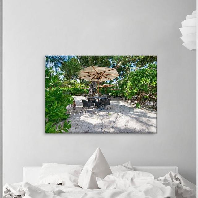 Beach Bar Print on Canvas East Urban Home Quality: Premium, Size: 70cm L x 100cm W x 2cm D on Productcaster.