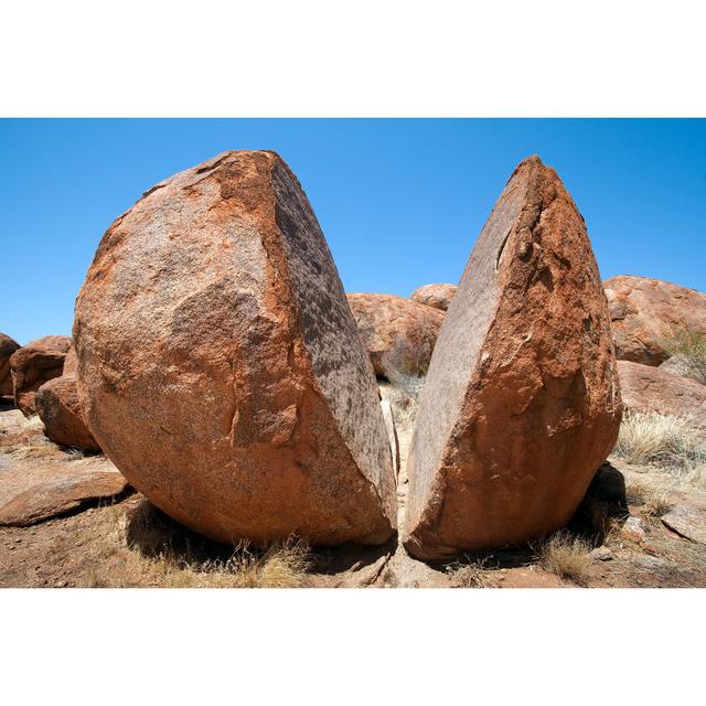 Split Rock by Unknown - Wrapped Canvas Photograph Natur Pur Size: 30cm H x 46cm W on Productcaster.