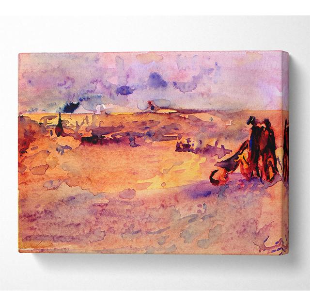 Van Gogh The Dunes - Wrapped Canvas Art Prints ClassicLiving Size: 101.6cm H x 142.2cm W x 10cm D on Productcaster.