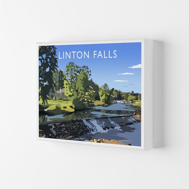 Linton Falls by Richard O'Neill - Graphic Art Print Corrigan Studio Format: Wrapped Canvas, Size: 40cm H x 50cm W x 4cm D on Productcaster.