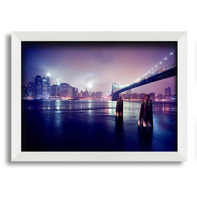 City Nights Lights - Single Picture Frame Art Prints Brayden Studio Size: 59.7cm H x 84.1cm W on Productcaster.