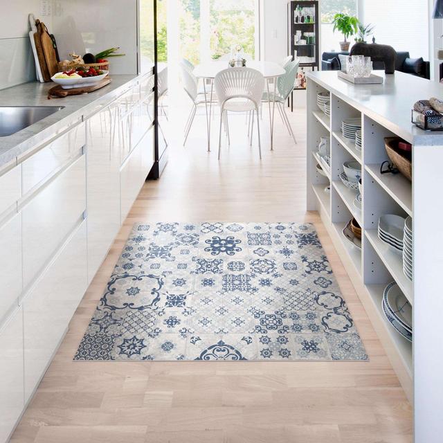 Fjodor Agadir Blue/Grey Indoor/Outdoor Rug East Urban Home Rug Size: Square 80cm on Productcaster.