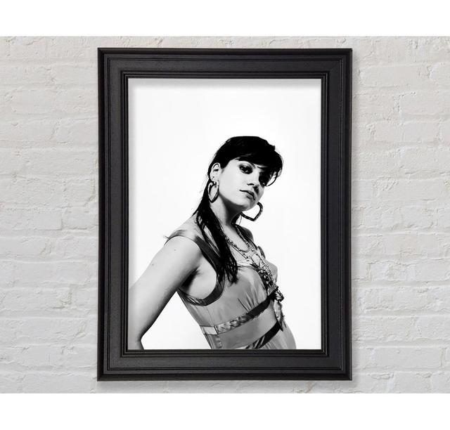 Lily Allen - Single Picture Frame Print Canora Grey Size: 84.1cm H x 59.7cm W x 3cm D, Format: Black Framed Paper on Productcaster.