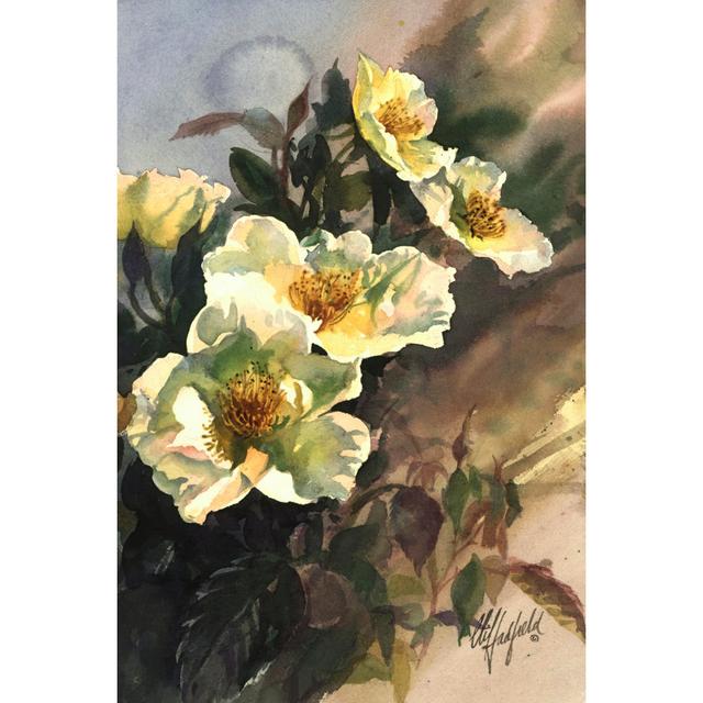 Hadfield Roses I by Clif Hadfield - Wrapped Canvas Art Prints Rosalind Wheeler Size: 30cm H x 20cm W on Productcaster.