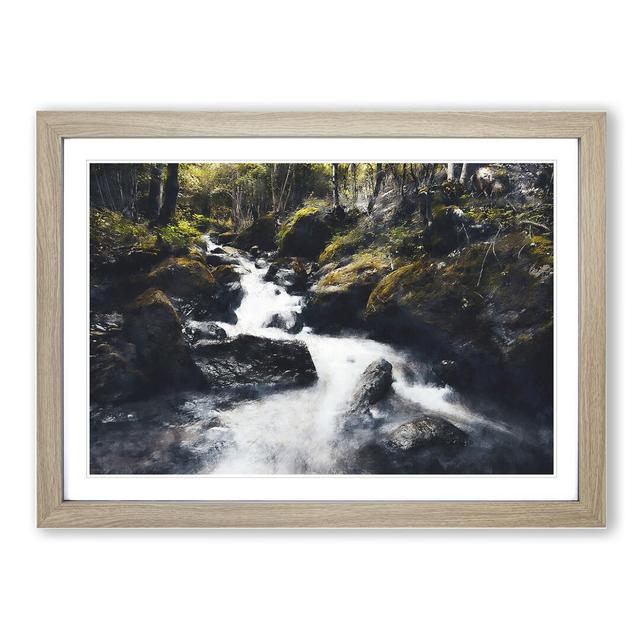 Forest Stream Vol.3 - Picture Frame Graphic Art East Urban Home Size: 36cm H x 48cm W x 2cm D, Frame Option: Oak Framed on Productcaster.