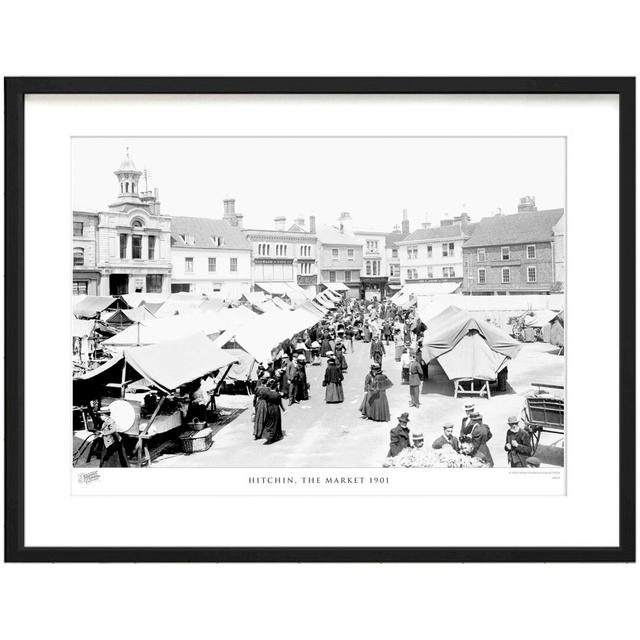 'Hitchin, the Market 1901' by Francis Frith - Picture Frame Photograph Print on Paper The Francis Frith Collection Size: 45cm H x 60cm W x 2.3cm D on Productcaster.